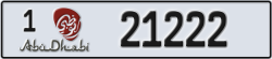 abu dhabi - code - 1 - number -21222