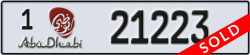 abu dhabi - code - 1 - number -21223