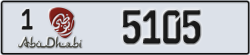 abu dhabi - code - 1 - number -5105