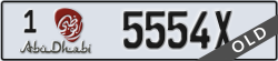 abu dhabi - code - 1 - number -5554X