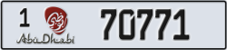 abu dhabi - code - 1 - number -70771