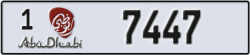 abu dhabi - code - 1 - number -7447