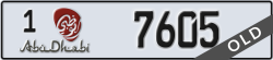 abu dhabi - code - 1 - number -7605