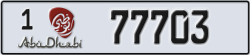 abu dhabi - code - 1 - number -77703