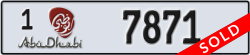 abu dhabi - code - 1 - number -7871