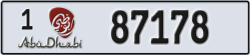abu dhabi - code - 1 - number -87178