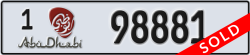 abu dhabi - code - 1 - number -98881