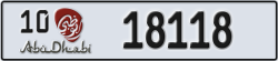 abu dhabi - code - 10 - number -18118