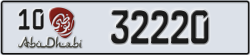abu dhabi - code - 10 - number -32220