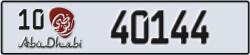 abu dhabi - code - 10 - number -40144
