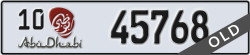 abu dhabi - code - 10 - number -45768
