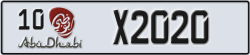 abu dhabi - code - 10 - number -X2020