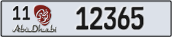abu dhabi - code - 11 - number -12365