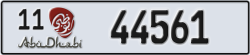 abu dhabi - code - 11 - number -44561