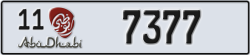abu dhabi - code - 11 - number -7377