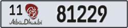 abu dhabi - code - 11 - number -81229