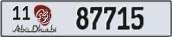 abu dhabi - code - 11 - number -87715