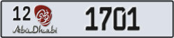 abu dhabi - code - 12 - number -1701