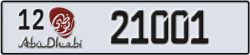 abu dhabi - code - 12 - number -21001