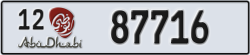 abu dhabi - code - 12 - number -87716