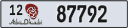 abu dhabi - code - 12 - number -87792