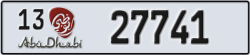 abu dhabi - code - 13 - number -27741