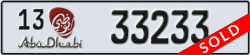 abu dhabi - code - 13 - number -33233