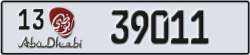 abu dhabi - code - 13 - number -39011