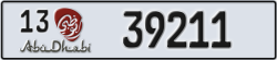 abu dhabi - code - 13 - number -39211