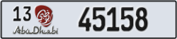 abu dhabi - code - 13 - number -45158