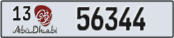 abu dhabi - code - 13 - number -56344