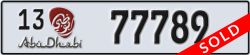 abu dhabi - code - 13 - number -77789