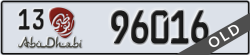 abu dhabi - code - 13 - number -96016
