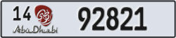 abu dhabi - code - 14 - number -92821
