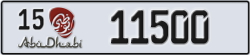 abu dhabi - code - 15 - number -11500