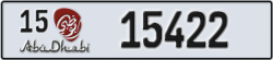 abu dhabi - code - 15 - number -15422