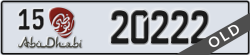 abu dhabi - code - 15 - number -20222