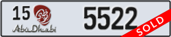 abu dhabi - code - 15 - number -5522