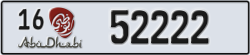abu dhabi - code - 16 - number -52222