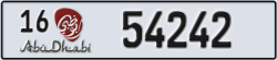 abu dhabi - code - 16 - number -54242