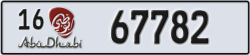 abu dhabi - code - 16 - number -67782