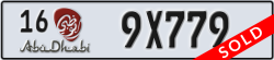 abu dhabi - code - 16 - number -9X779