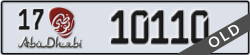 abu dhabi - code - 17 - number -10110
