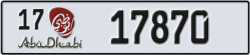 abu dhabi - code - 17 - number -17870