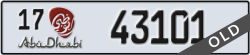 abu dhabi - code - 17 - number -43101