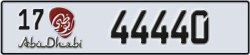 abu dhabi - code - 17 - number -44440