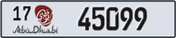 abu dhabi - code - 17 - number -45099