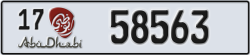 abu dhabi - code - 17 - number -58563