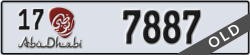 abu dhabi - code - 17 - number -7887