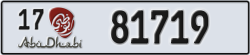 abu dhabi - code - 17 - number -81719